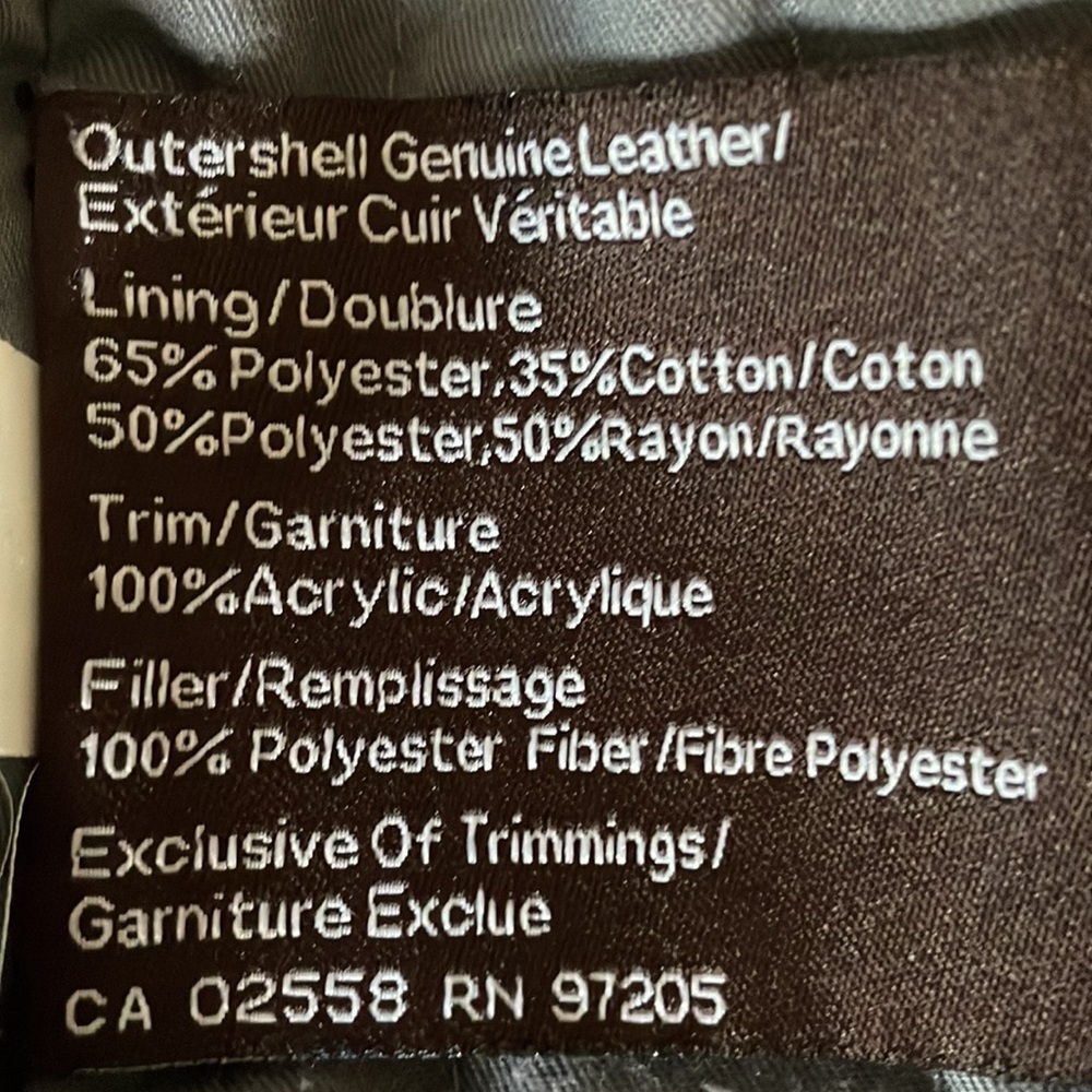 Danier Distressed Leather Riding Jacket 3XS - Picture 5 of 9